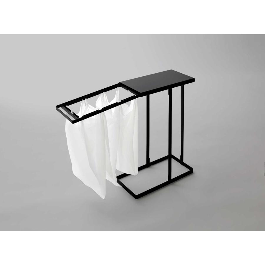 分別ゴミ箱 tower タワー 引き出す分別ゴミ袋ホルダー タワー スリム 45L スライド式 スリム ダストボックス キッチン用 山崎実業 正規品 10265 ブラック | tower | 06