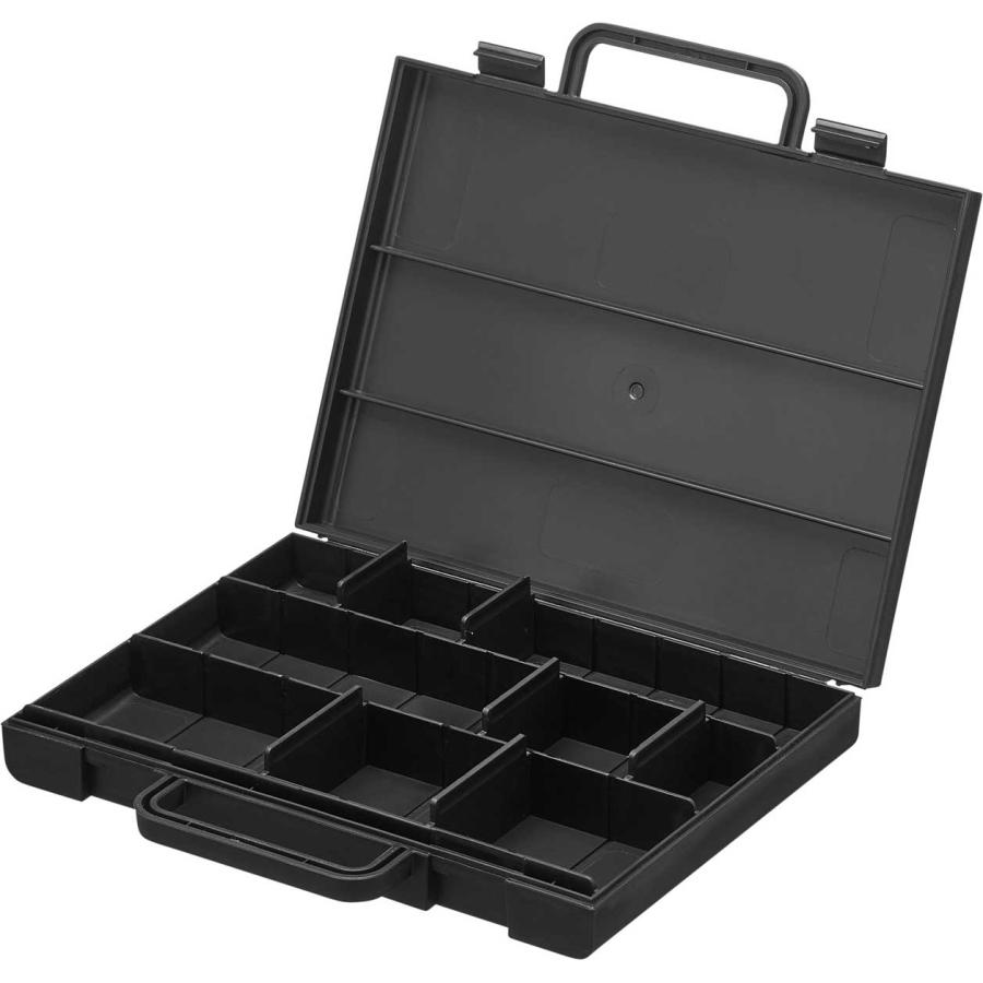 電池ケース tower タワー ハンドル付きスリム分別電池ケース 持ち運び アタッシュケース型 電池収納ケース 山崎実業 正規品 10463 ブラック | tower | 07