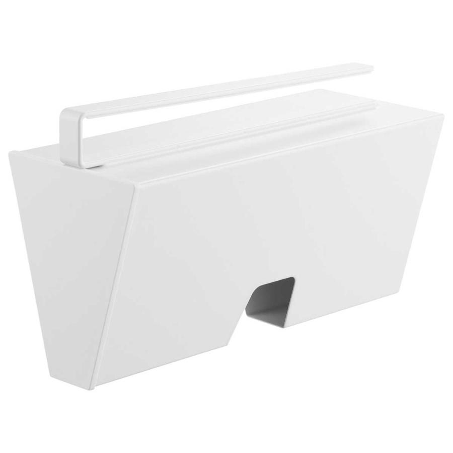 アイラップケース tower タワー 戸棚下プラスチックバッグケース 吊り下げ戸棚 引っ掛け アイラップホルダー 山崎実業 正規品 10252 ホワイト | tower | 01