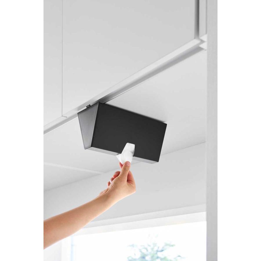 アイラップケース tower タワー 戸棚下プラスチックバッグケース 吊り下げ戸棚 引っ掛け アイラップホルダー 山崎実業 正規品 10253 ブラック | tower | 03