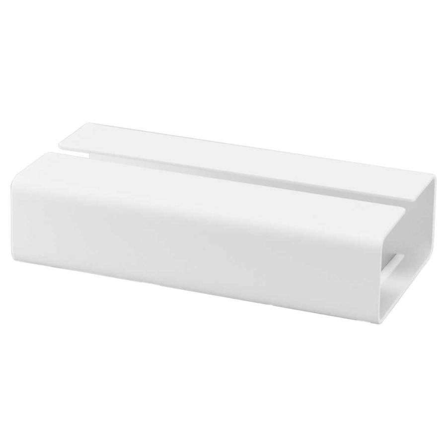 ティッシュケース tower タワー 入れ替え簡単ソフトパックティッシュケース ソフトパック専用 スチール製 ティッシュカバー 山崎実業 正規品 10450 ホワイト | tower | 01