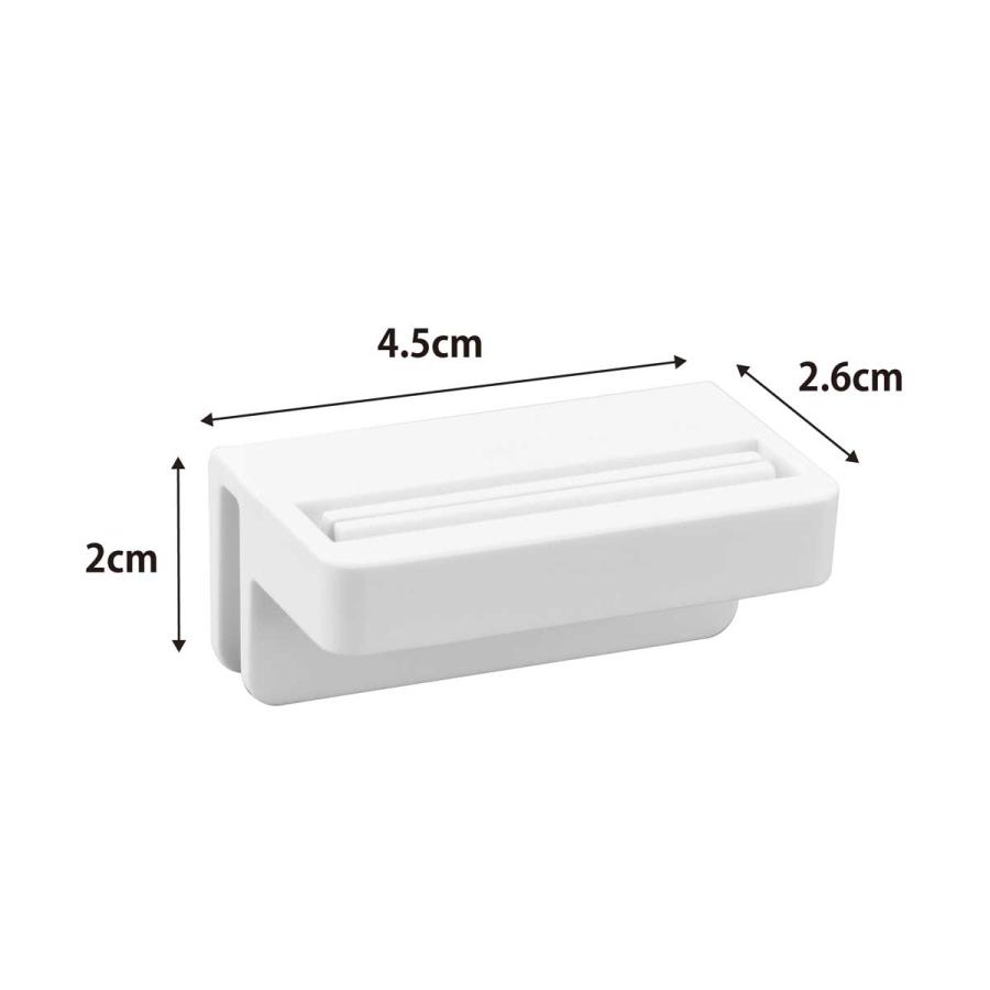 薬味チューブホルダー tower タワー 引っ掛け絞れる薬味チューブホルダー 3個組 引っ掛け わさび からし しょうが 冷蔵庫内収納 山崎実業 正規品 10474 ホワイト | tower | 08