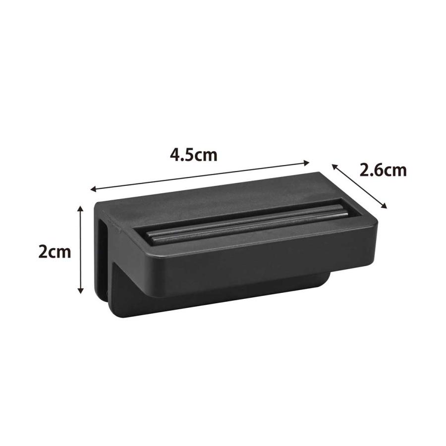 薬味チューブホルダー tower タワー 引っ掛け絞れる薬味チューブホルダー 3個組 引っ掛け わさび からし しょうが 冷蔵庫内収納 山崎実業 正規品 10475 ブラック | tower | 08