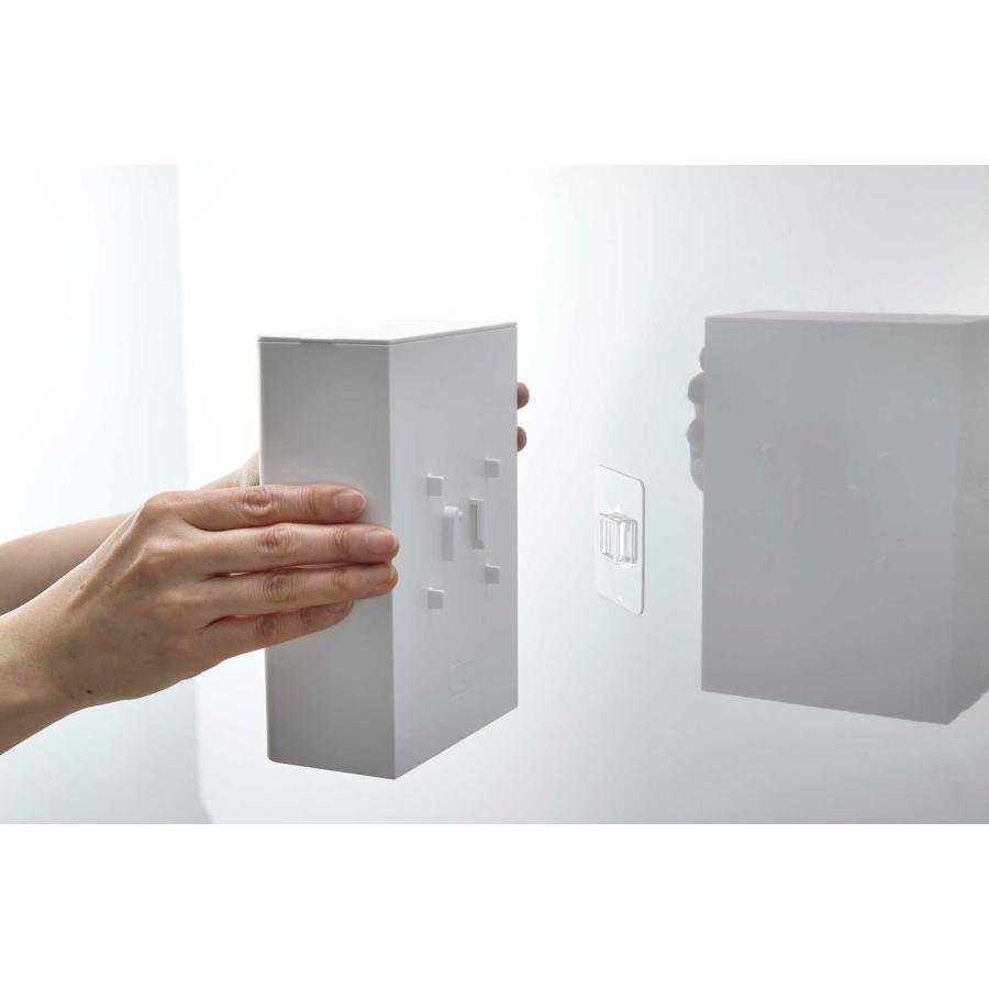 水切りネット収納 tower タワー フィルムフック水切りネットホルダー 吸盤 壁付け 壁掛け 水切りネット用ホルダー 山崎実業 正規品 10466 ホワイト | tower | 07