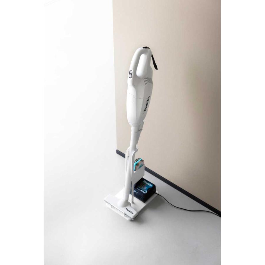 スティッククリーナースタンド tower タワー スティッククリーナー紙パック&充電器収納スタンド スリム クリーナースタンド 山崎実業 正規品 10260 ホワイト | tower | 04