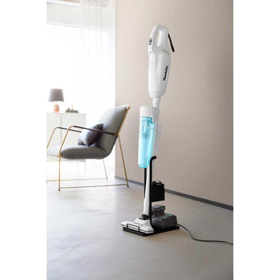 スティッククリーナースタンド tower タワー スティッククリーナー紙パック&充電器収納スタンド スリム クリーナースタンド 山崎実業 正規品 10261 ブラック | tower | 03