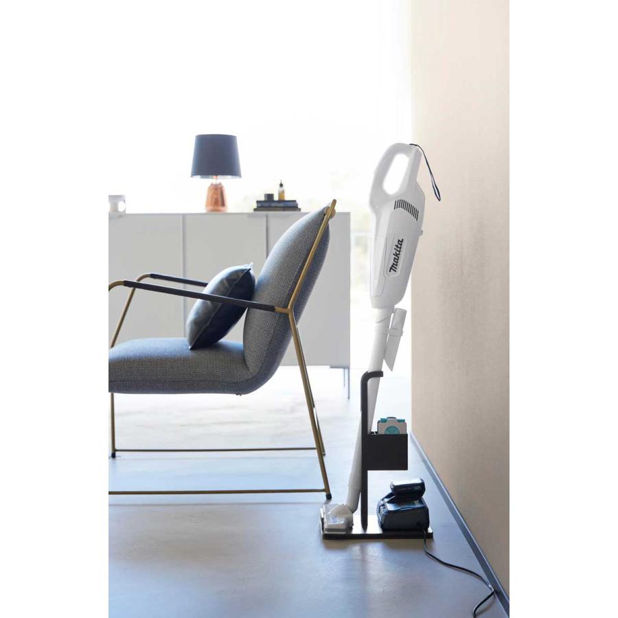 スティッククリーナースタンド tower タワー スティッククリーナー紙パック&充電器収納スタンド スリム クリーナースタンド 山崎実業 正規品 10261 ブラック | tower | 05