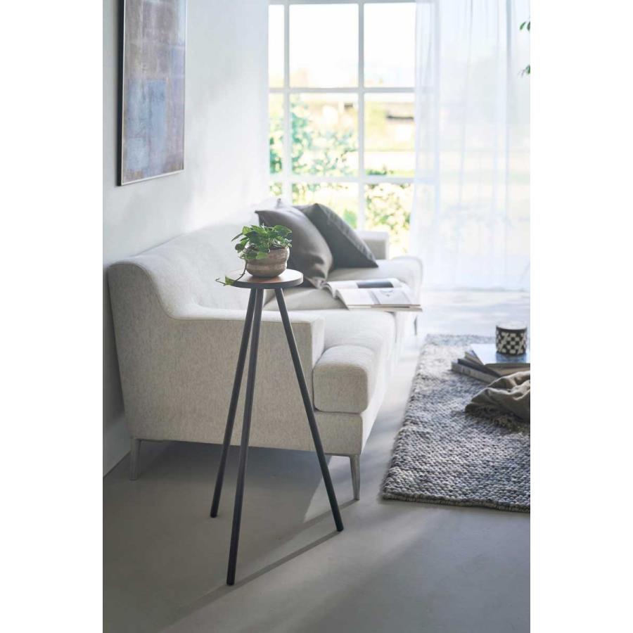 サイドテーブル tower タワー ちょこっとハイテーブル ハイテーブル ミニテーブル コーヒーテーブル ナイトテーブル 山崎実業 正規品 10477 ブラック | tower | 03