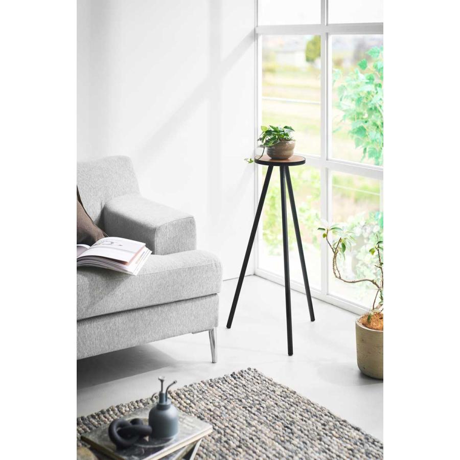 サイドテーブル tower タワー ちょこっとハイテーブル ハイテーブル ミニテーブル コーヒーテーブル ナイトテーブル 山崎実業 正規品 10477 ブラック | tower | 05