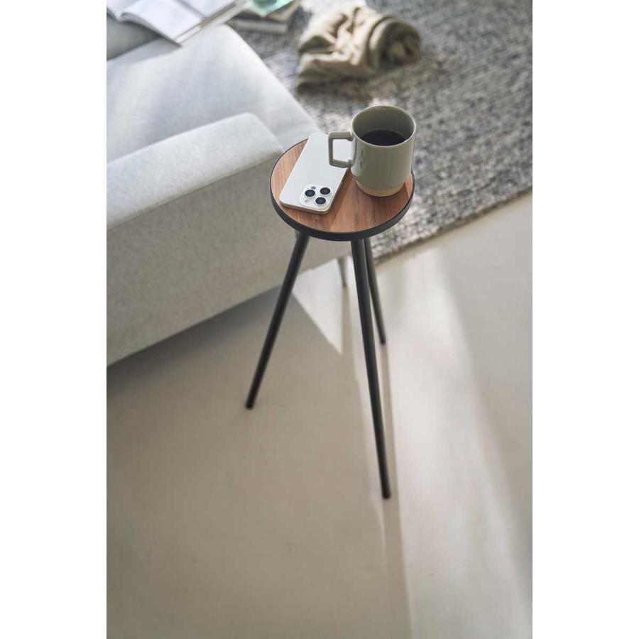 サイドテーブル tower タワー ちょこっとハイテーブル ハイテーブル ミニテーブル コーヒーテーブル ナイトテーブル 山崎実業 正規品 10477 ブラック | tower | 06