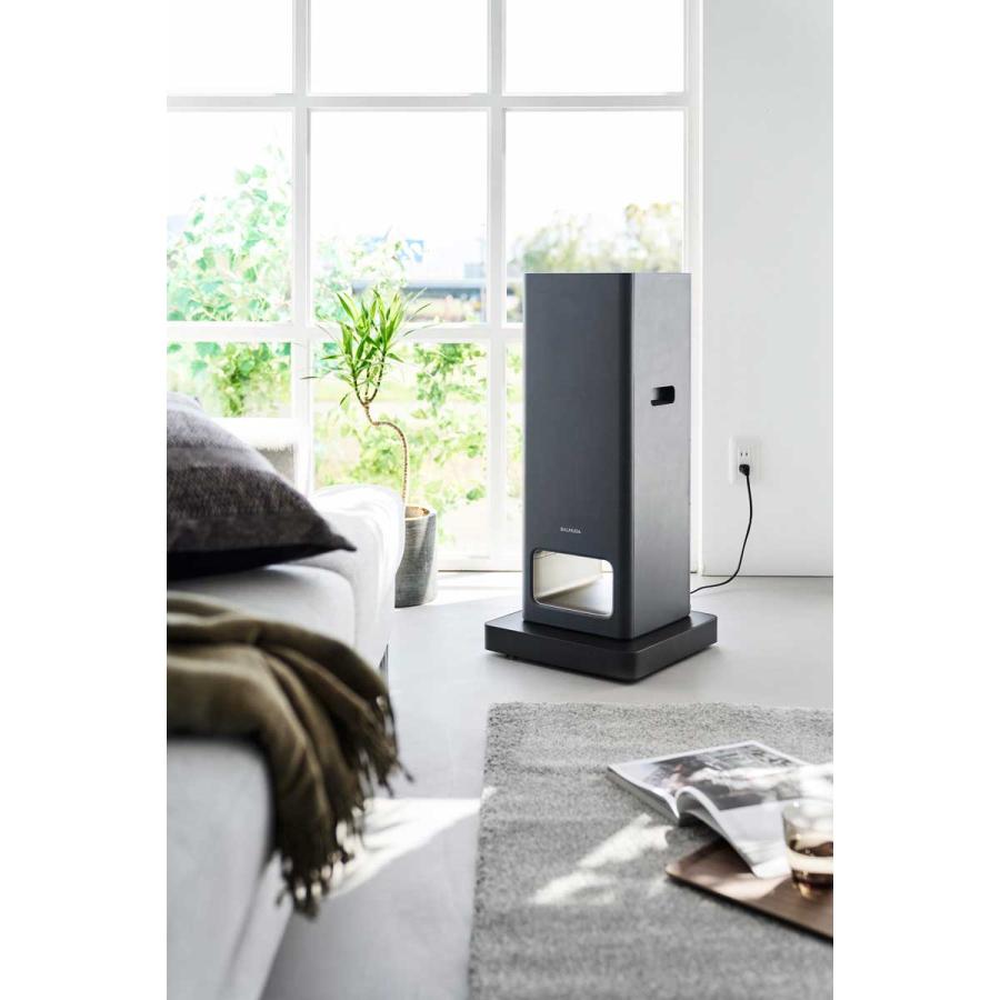 室内台車 tower タワー 収納付きスチール台車 スチール製 アダプター 電源タップ 収納 部屋 インテリア 山崎実業 正規品 10351 ブラック | tower | 02