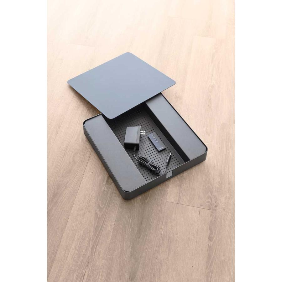 室内台車 tower タワー 収納付きスチール台車 スチール製 アダプター 電源タップ 収納 部屋 インテリア 山崎実業 正規品 10351 ブラック | tower | 07