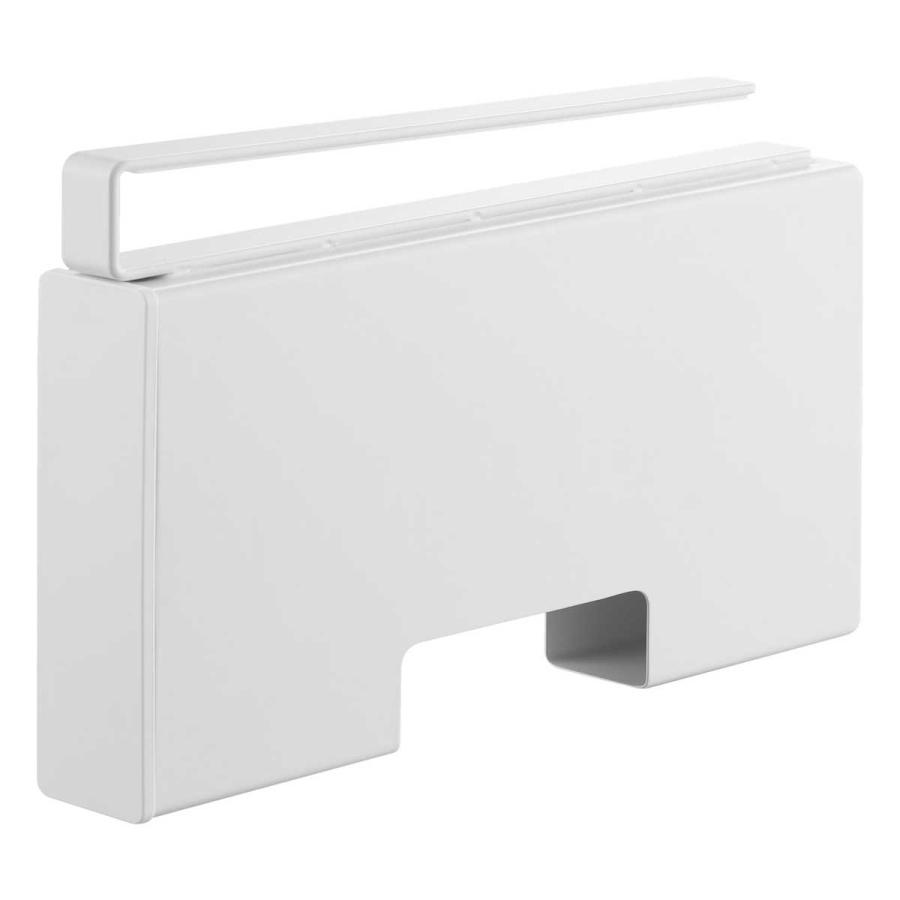 ポリ袋ストッカー tower タワー 戸棚下ポリ袋収納ホルダー スリム S 引っ掛け 吊り下げ戸棚下 ポリ袋収納ケース 山崎実業 正規品 10248 ホワイト | tower | 01