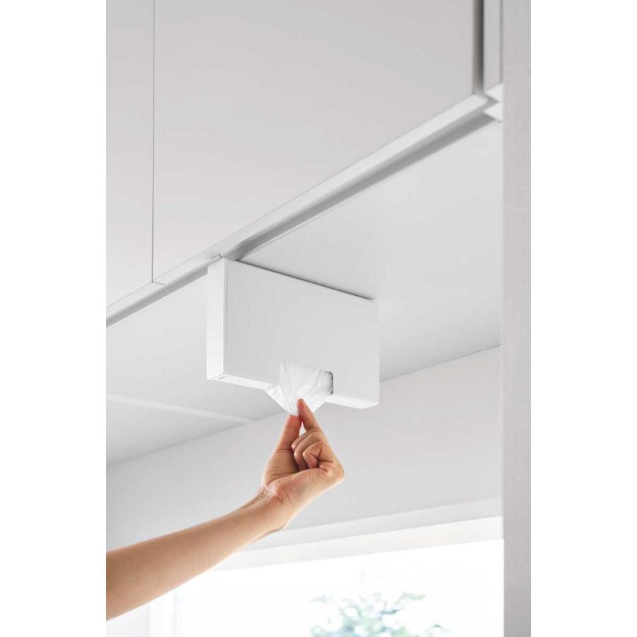 ポリ袋ストッカー tower タワー 戸棚下ポリ袋収納ホルダー スリム S 引っ掛け 吊り下げ戸棚下 ポリ袋収納ケース 山崎実業 正規品 10248 ホワイト | tower | 03