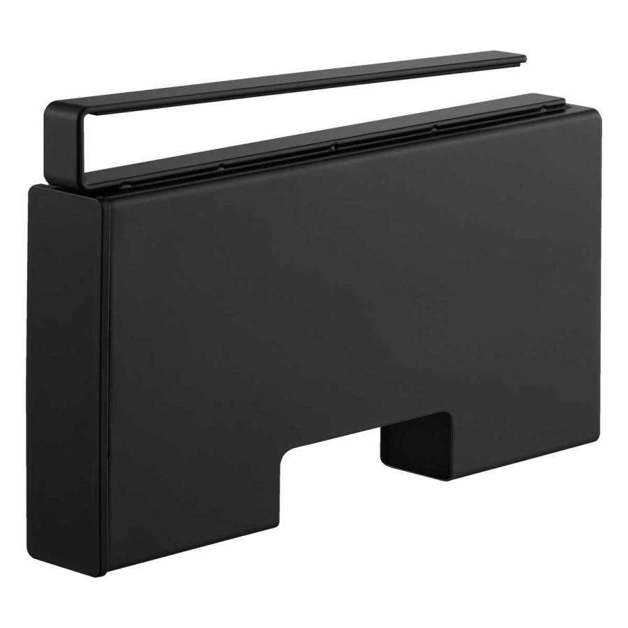 ポリ袋ストッカー tower タワー 戸棚下ポリ袋収納ホルダー スリム S 引っ掛け 吊り下げ戸棚下 ポリ袋収納ケース 山崎実業 正規品 10249 ブラック | tower | 01