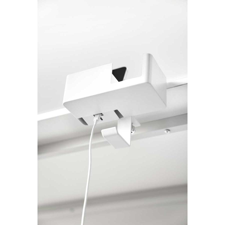 デスク収納ラック tower タワー テーブル横マルチラック マグカップ収納 コンパクト 袖机 デスクトレー テーブル収納 山崎実業 正規品 10367 ホワイト | tower | 05