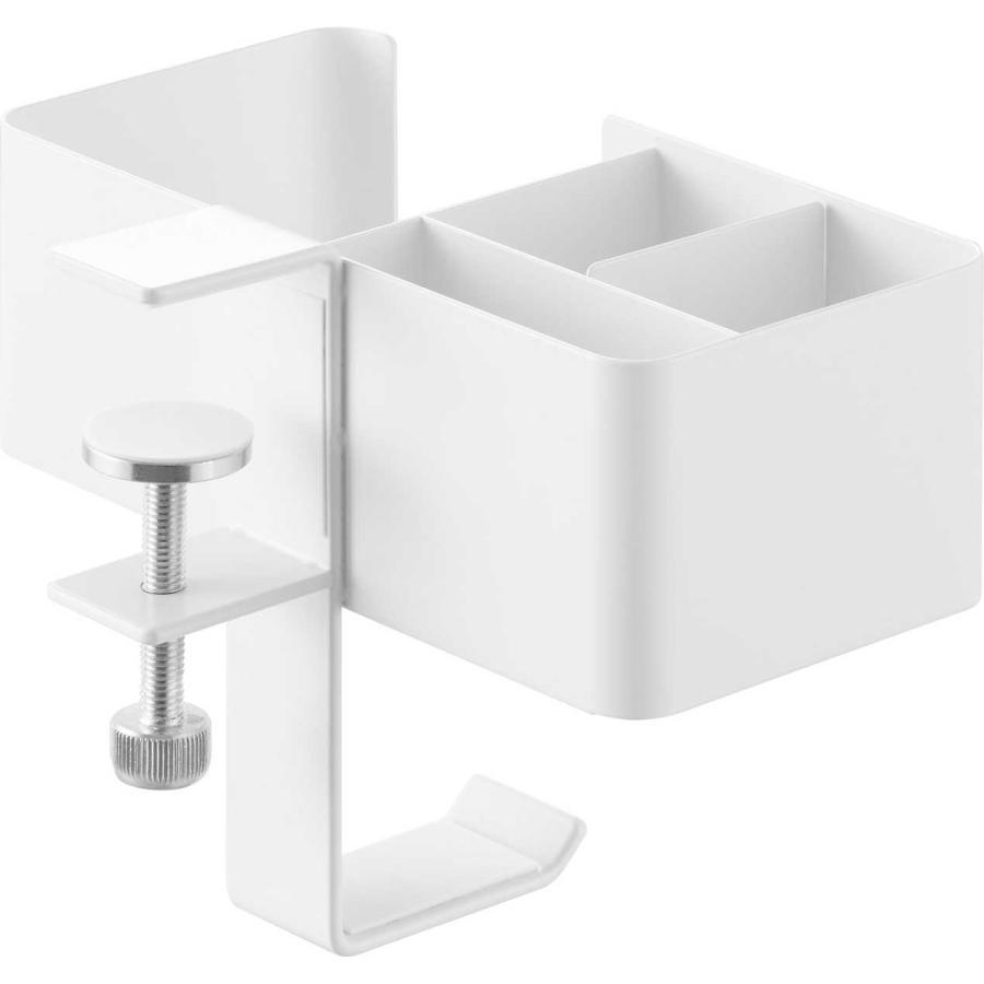 デスク収納ラック tower タワー テーブル横マルチラック マグカップ収納 コンパクト 袖机 デスクトレー テーブル収納 山崎実業 正規品 10367 ホワイト | tower | 07