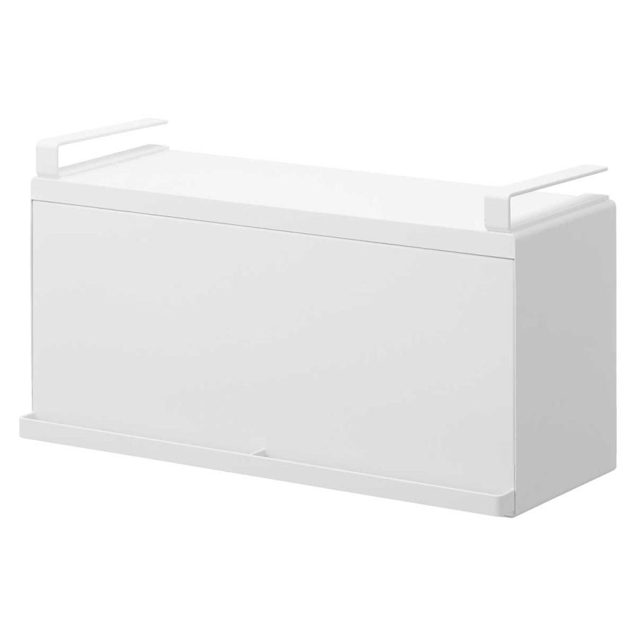 ブレッドケース tower タワー 戸棚下ブレッドケース 引っ掛け 吊り下げ ブレッドボックス パンケース 山崎実業 正規品 10256 ホワイト | tower | 01