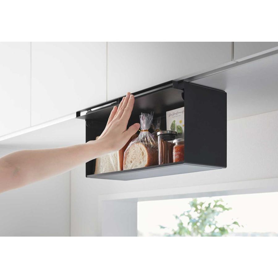 ブレッドケース tower タワー 戸棚下ブレッドケース 引っ掛け 吊り下げ ブレッドボックス パンケース 山崎実業 正規品 10257 ブラック | tower | 05