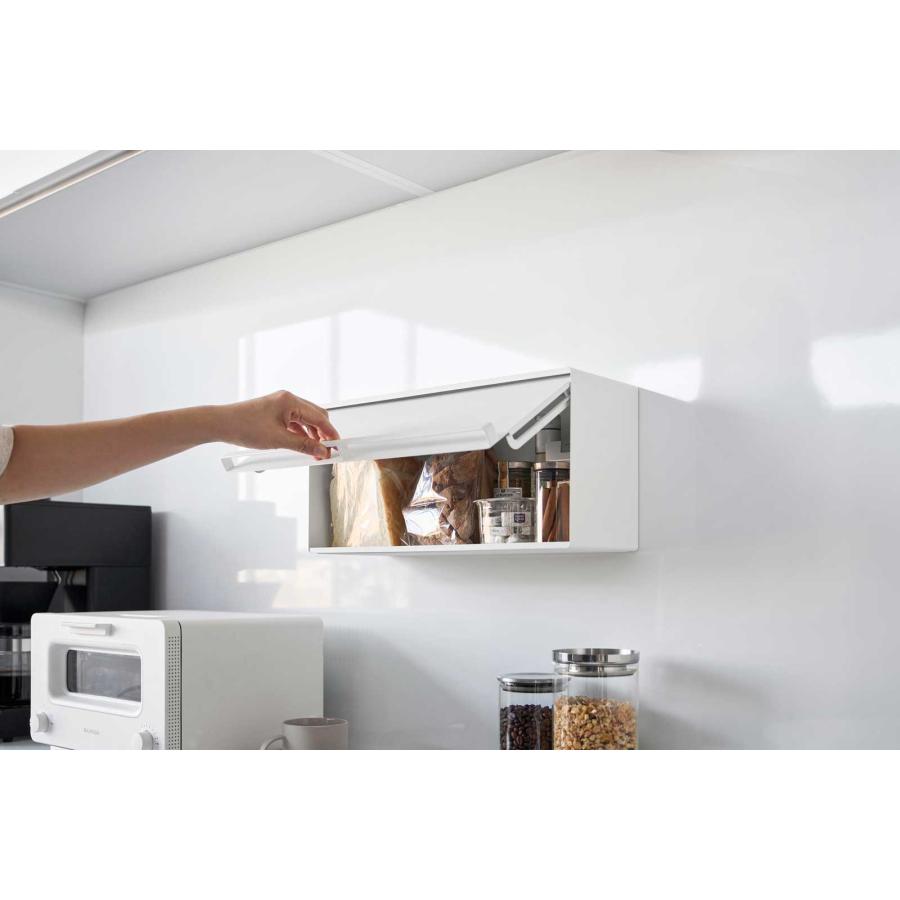 ブレッドケース tower タワー マグネットブレッドケース 壁付け 壁掛け マグネット収納 ブレッドボックス パンケース 山崎実業 正規品 10258 ホワイト | tower | 04