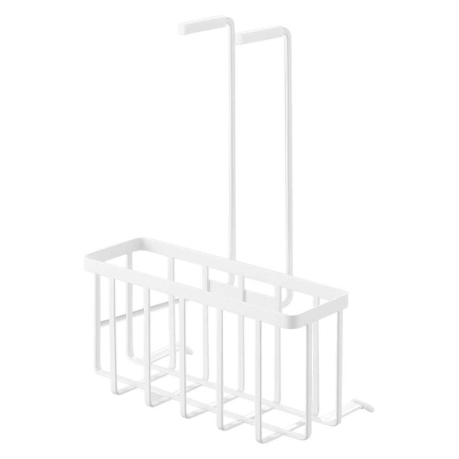 スロップシンク周り収納 tower タワー 蛇口にひっかける収納ラック 掃除道具入れ ペットケア用品 深型シンク 多目的シンク 山崎実業 正規品 10310 ホワイト | tower | 01