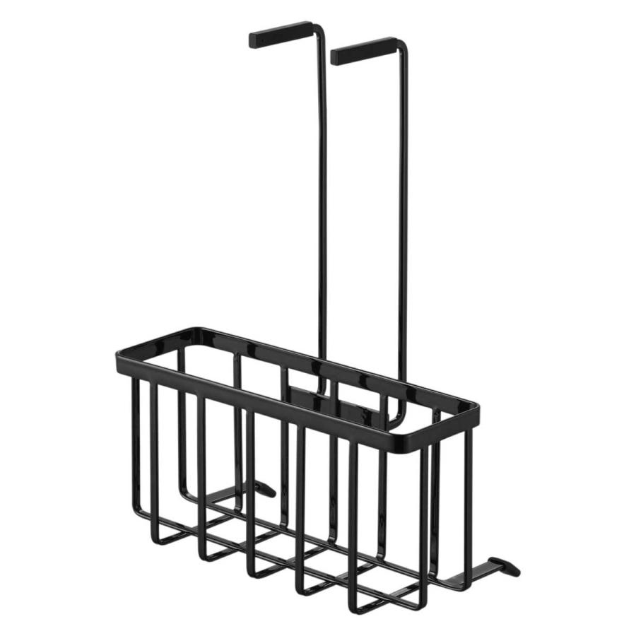 スロップシンク周り収納 tower タワー 蛇口にひっかける収納ラック 掃除道具入れ ペットケア用品 深型シンク 多目的シンク 山崎実業 正規品 10311 ブラック | tower | 01