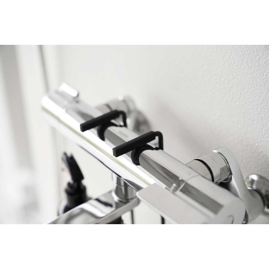 スロップシンク周り収納 tower タワー 蛇口にひっかける収納ラック 掃除道具入れ ペットケア用品 深型シンク 多目的シンク 山崎実業 正規品 10311 ブラック | tower | 05