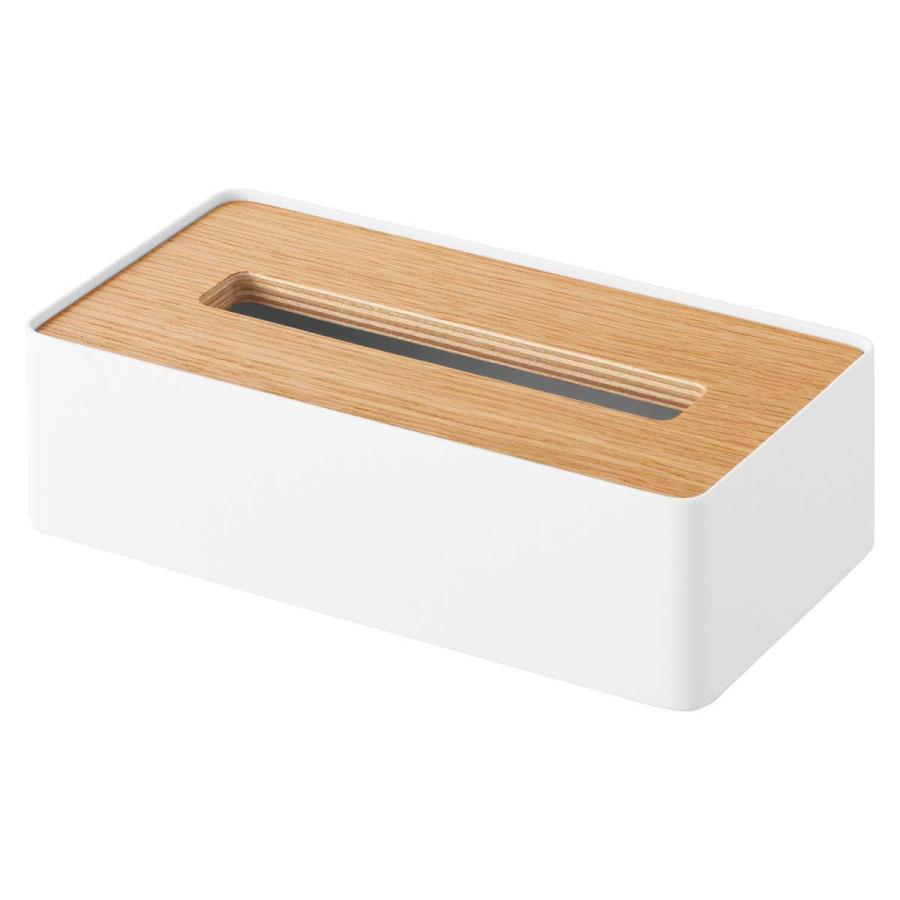 ティッシュケース RIN リン 蓋付きコンパクトティッシュケース 木目 木蓋 コンパクト ティッシュカバー 山崎実業 正規品 10605 ナチュラル | tower | 01