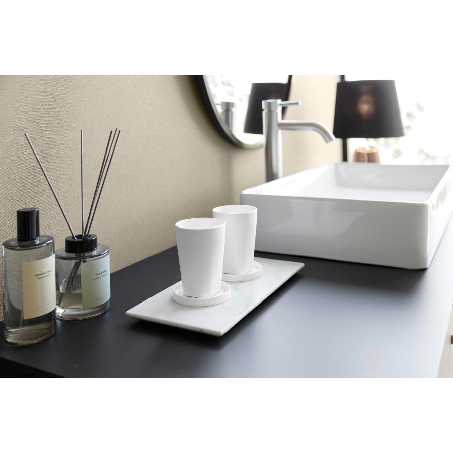 タンブラー tower タワー タンブラー＆スタンキャップ BPAフリー 歯磨き 歯ブラシ グラス コップ 山崎実業 正規品 10817 ホワイト | tower | 04