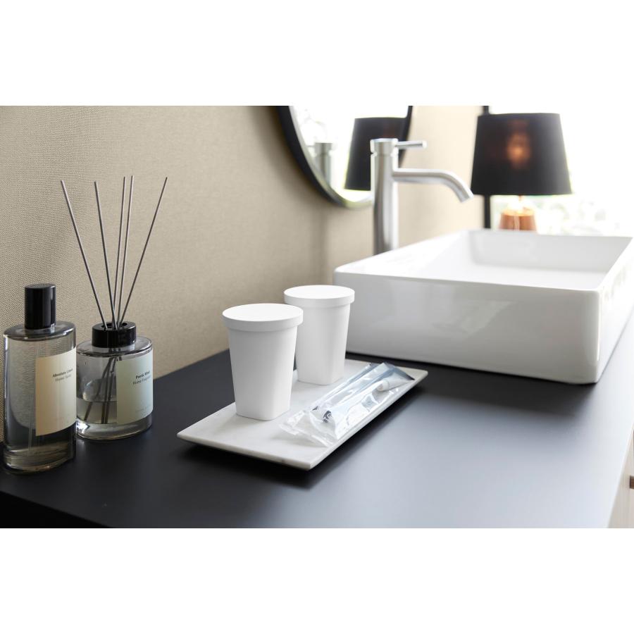 タンブラー tower タワー タンブラー＆スタンキャップ BPAフリー 歯磨き 歯ブラシ グラス コップ 山崎実業 正規品 10817 ホワイト | tower | 05