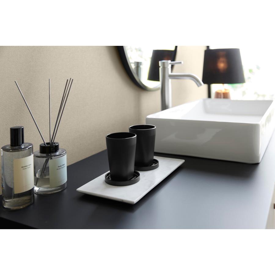 タンブラー tower タワー タンブラー＆スタンキャップ BPAフリー 歯磨き 歯ブラシ グラス コップ 山崎実業 正規品 10818 ブラック | tower | 04