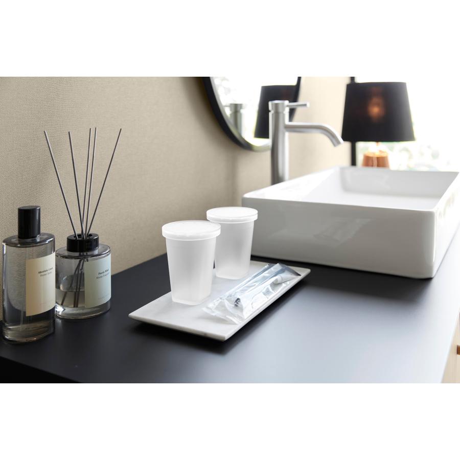 タンブラー tower タワー タンブラー＆スタンキャップ BPAフリー 歯磨き 歯ブラシ グラス コップ 山崎実業 正規品 10819 クリア | tower | 05