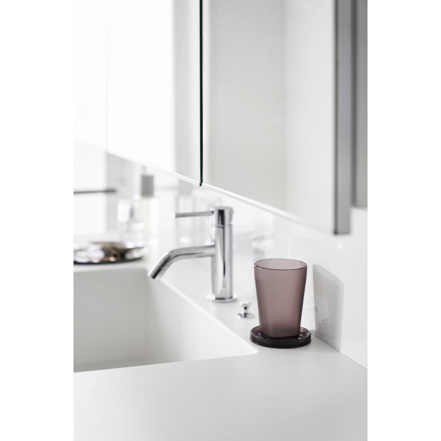 タンブラー tower タワー タンブラー＆スタンキャップ BPAフリー 歯磨き 歯ブラシ グラス コップ 山崎実業 正規品 10820 クリアブラック | tower | 02