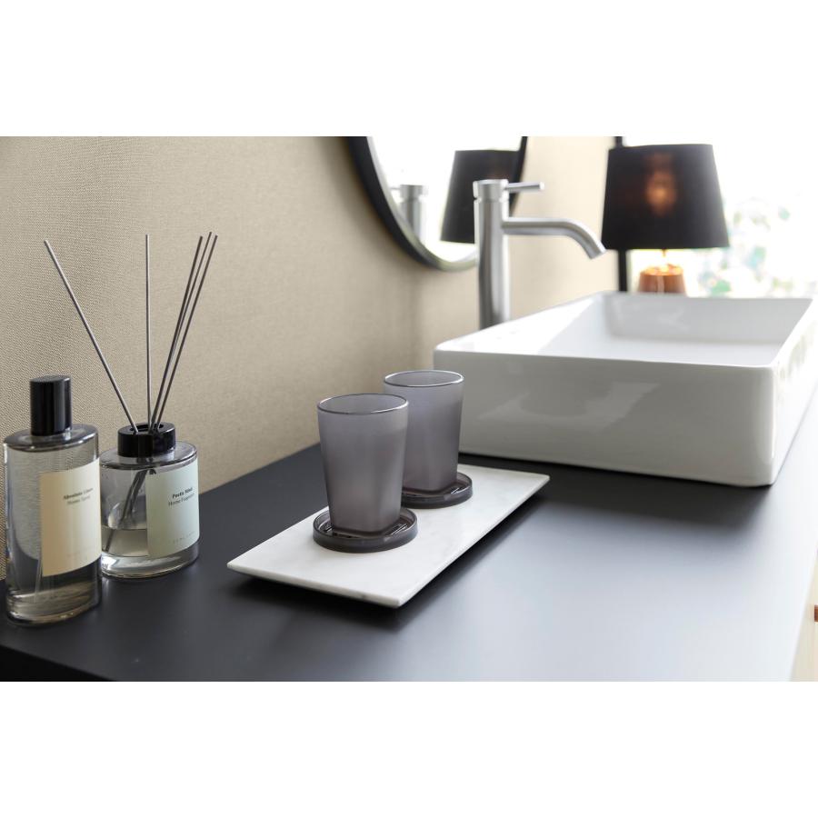 タンブラー tower タワー タンブラー＆スタンキャップ BPAフリー 歯磨き 歯ブラシ グラス コップ 山崎実業 正規品 10820 クリアブラック | tower | 04