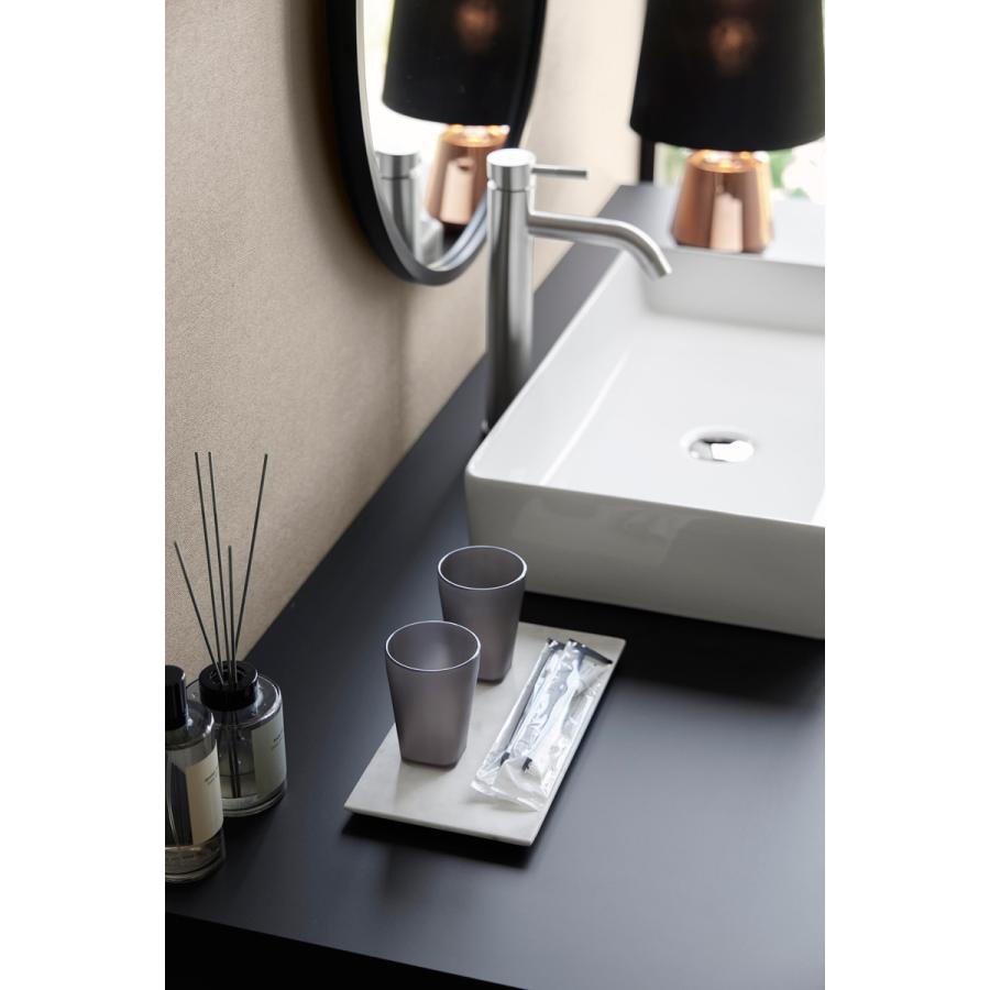 タンブラー tower タワー タンブラー BPAフリー 歯磨き 歯ブラシ グラス コップ 山崎実業 正規品 10816 クリアブラック | tower | 05