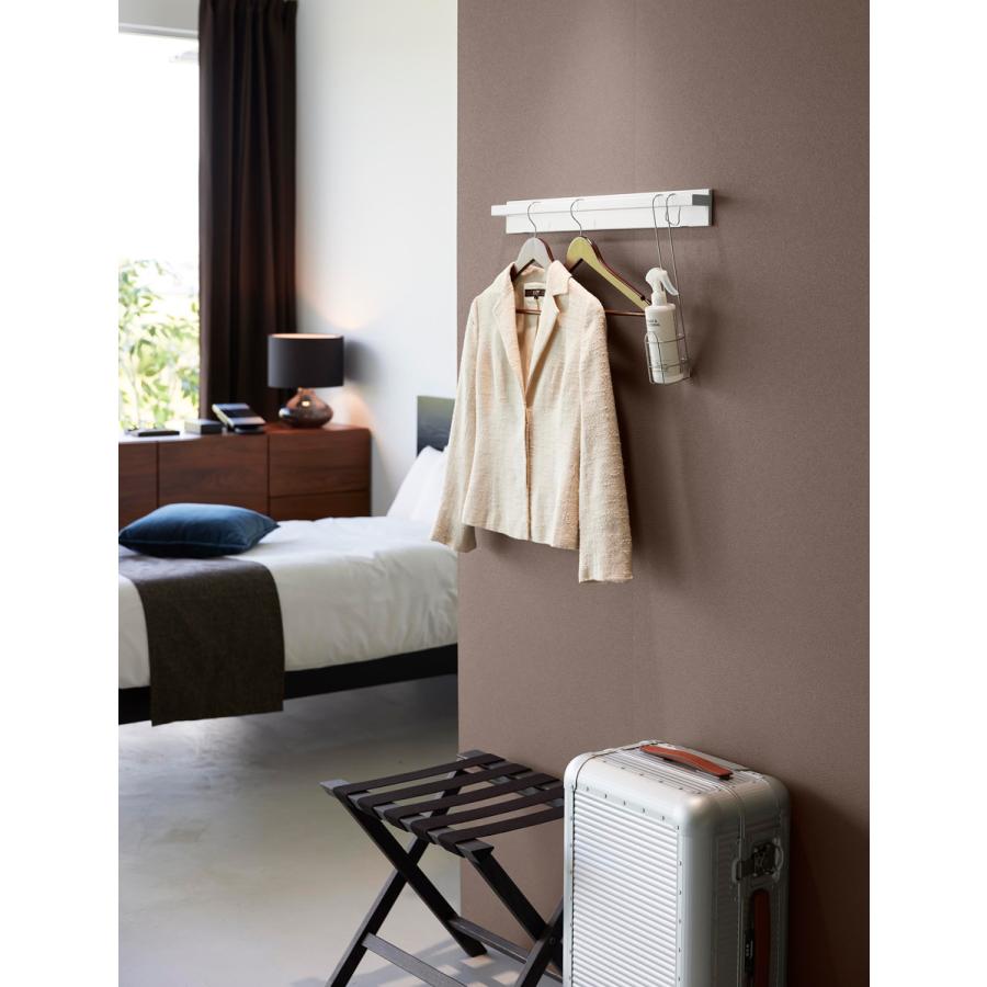 ハンガーバー tower タワー 壁付けハンガーバー ハンガーラック 壁付け 壁掛け ハンガーパイプ 山崎実業 正規品 10681 ホワイト | tower | 02