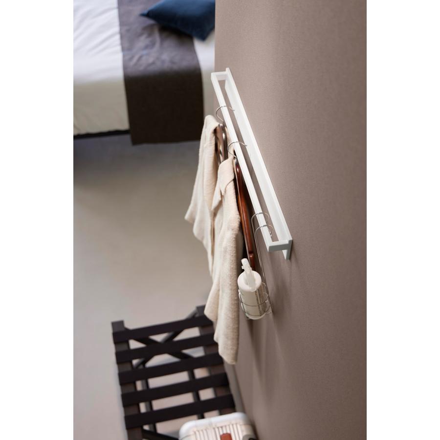 ハンガーバー tower タワー 壁付けハンガーバー ハンガーラック 壁付け 壁掛け ハンガーパイプ 山崎実業 正規品 10681 ホワイト | tower | 03