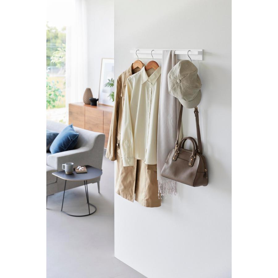 ハンガーバー tower タワー 壁付けハンガーバー ハンガーラック 壁付け 壁掛け ハンガーパイプ 山崎実業 正規品 10681 ホワイト | tower | 04