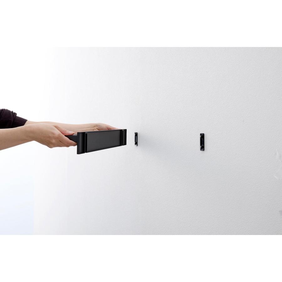 ハンガーバー tower タワー 壁付けハンガーバー ハンガーラック 壁付け 壁掛け ハンガーパイプ 山崎実業 正規品 10682 ブラック | tower | 06