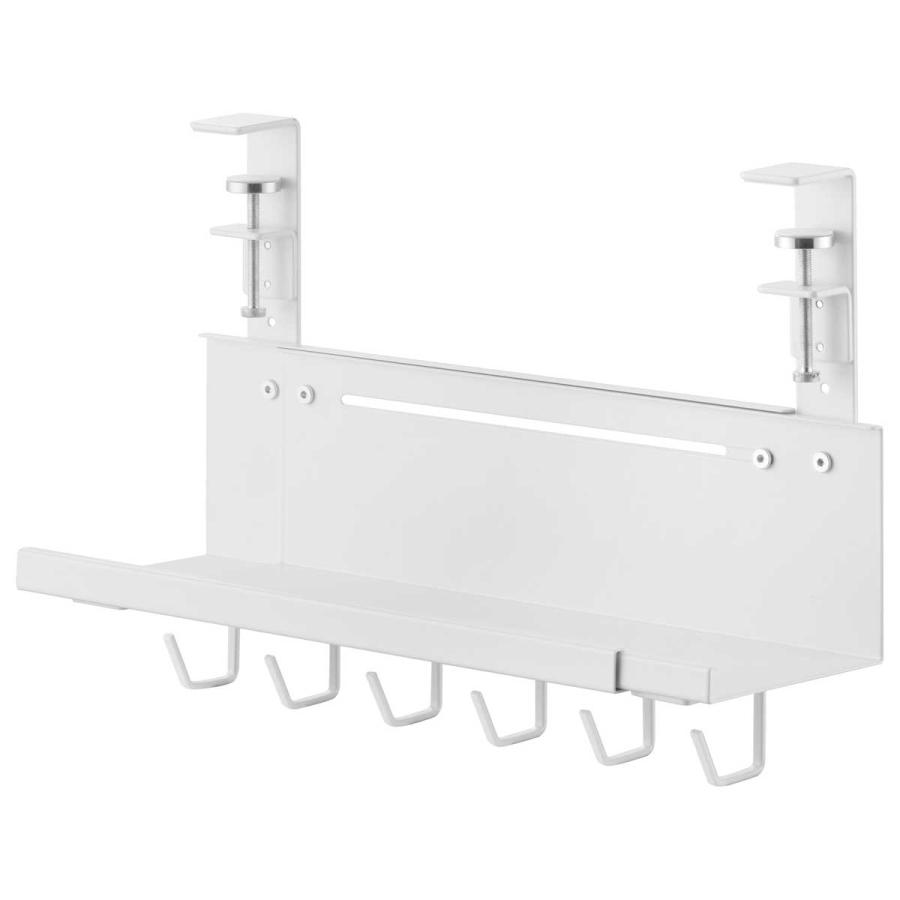 ケーブルトレー smart スマート 伸縮デスク下ケーブルトレー 配線整理 OAタップ ケーブルボックス ケーブル収納 山崎実業 正規品 10416 ホワイト | 山崎実業 | 01