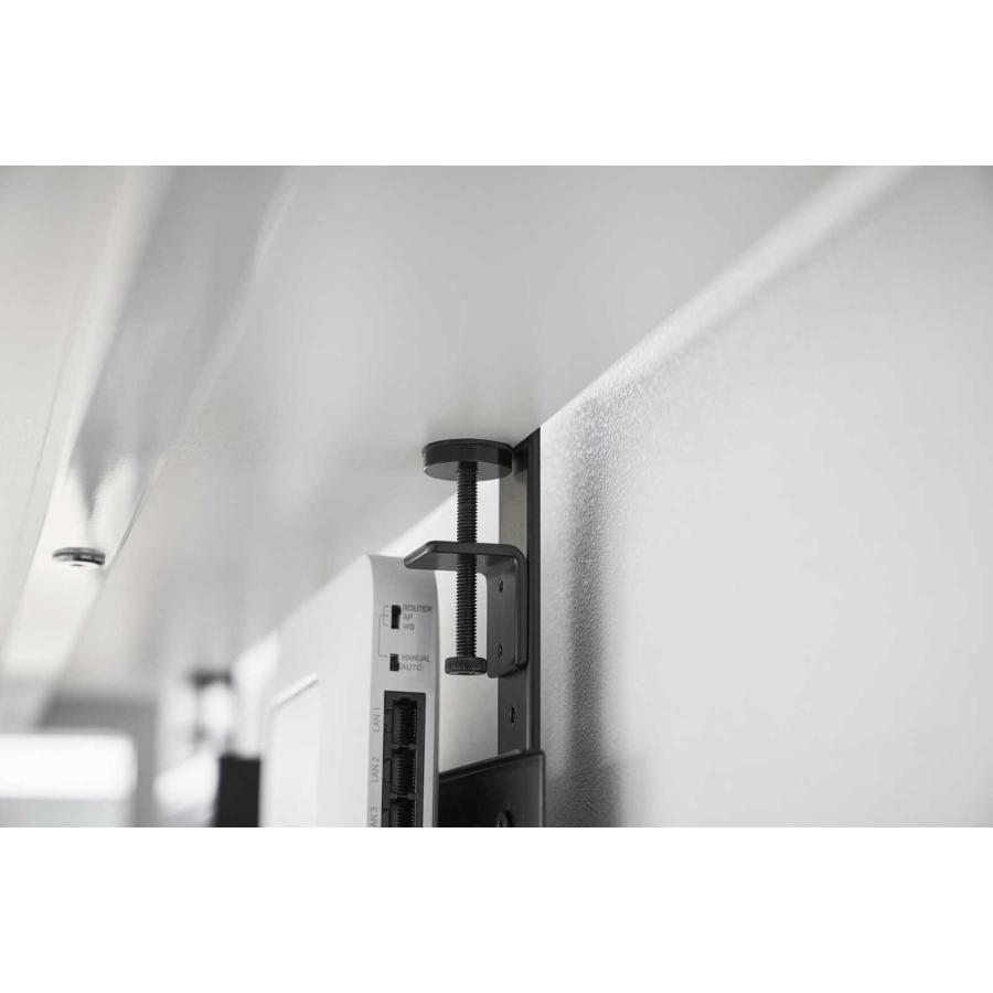 ケーブルトレー smart スマート 伸縮デスク下ケーブルトレー 配線整理 OAタップ ケーブルボックス ケーブル収納 山崎実業 正規品 10417 ブラック | 山崎実業 | 04