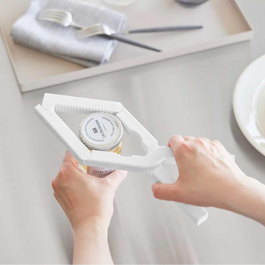 キャップオープナー tower タワー 軽い力で開けられるマグネットキャップオープナー ビン ペットボトル 便利グッズ 山崎実業 正規品 10430 ホワイト | tower