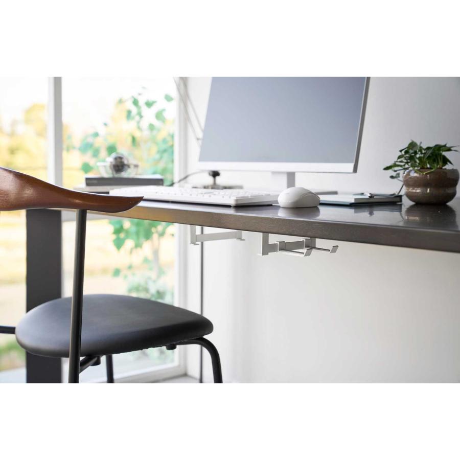 PC収納ラック smart スマート スリーウェイ小型PC収納ラック S Mac mini M2対応 壁付け 壁掛け PCラック 山崎実業 正規品 10420 ホワイト | 山崎実業 | 02