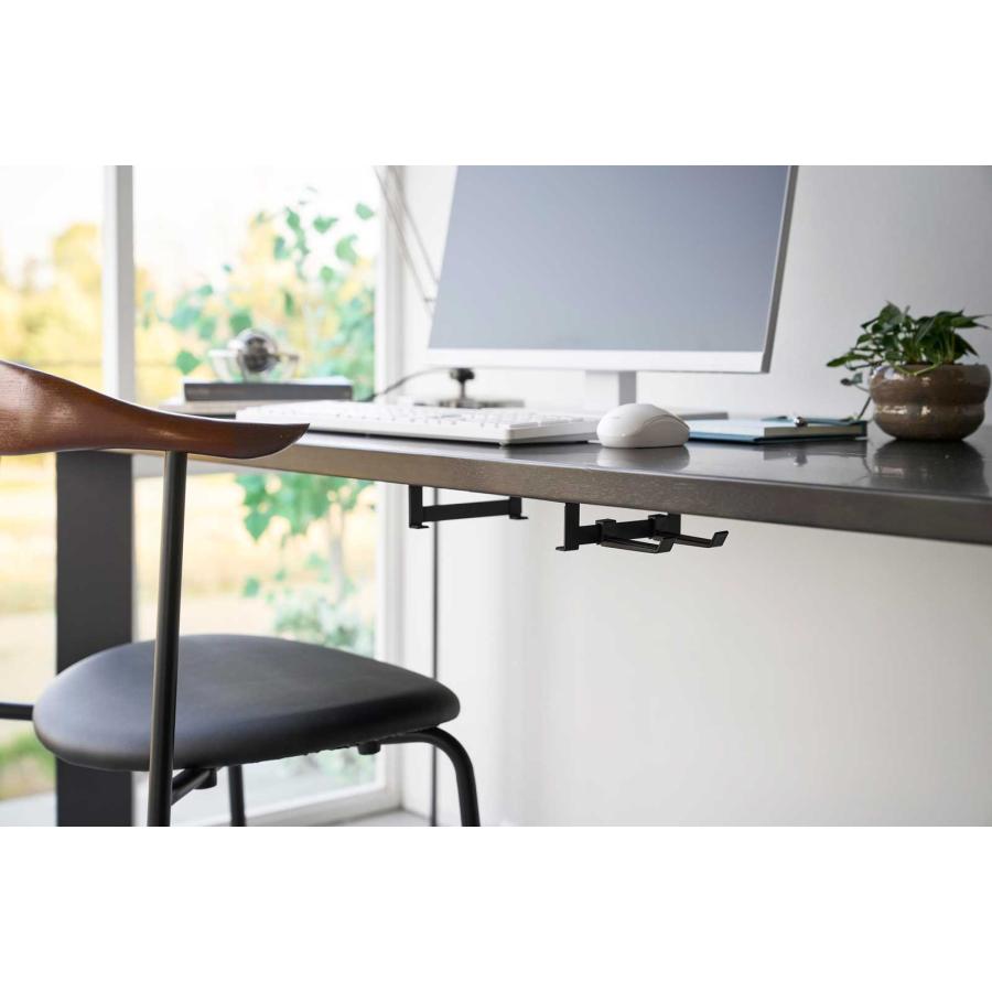 PC収納ラック smart スマート スリーウェイ小型PC収納ラック S Mac mini M2対応 壁付け 壁掛け PCラック 山崎実業 正規品 10421 ブラック | 山崎実業 | 02