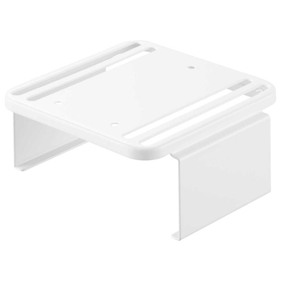 PC収納ラック smart スマート スリーウェイ小型PC収納ラック XS Mac mini M4対応 壁付け 壁掛け PCラック 山崎実業 正規品 10422 ホワイト | 山崎実業 | 01