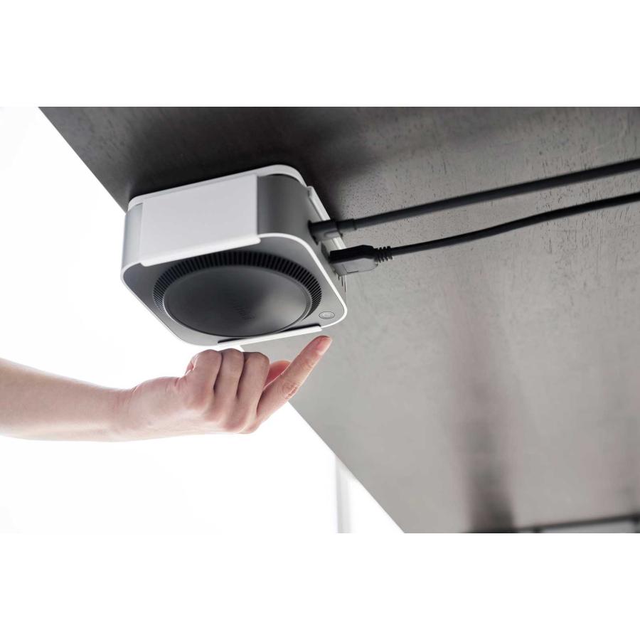 PC収納ラック smart スマート スリーウェイ小型PC収納ラック XS Mac mini M4対応 壁付け 壁掛け PCラック 山崎実業 正規品 10422 ホワイト | 山崎実業 | 05