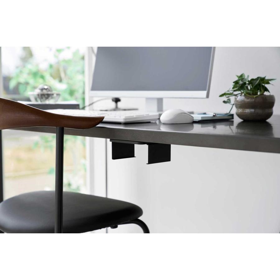 PC収納ラック smart スマート スリーウェイ小型PC収納ラック XS Mac mini M4対応 壁付け 壁掛け PCラック 山崎実業 正規品 10423 ブラック | 山崎実業 | 02