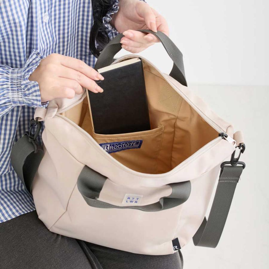 2026新作 トートバッグ ROOTOTE ルートート SN.デリ.ライトウォーターリペレント-H 撥水 外側ポケット ショルダーバッグ トート バッグ 正規品 ブラック | ROOTOTE | 06