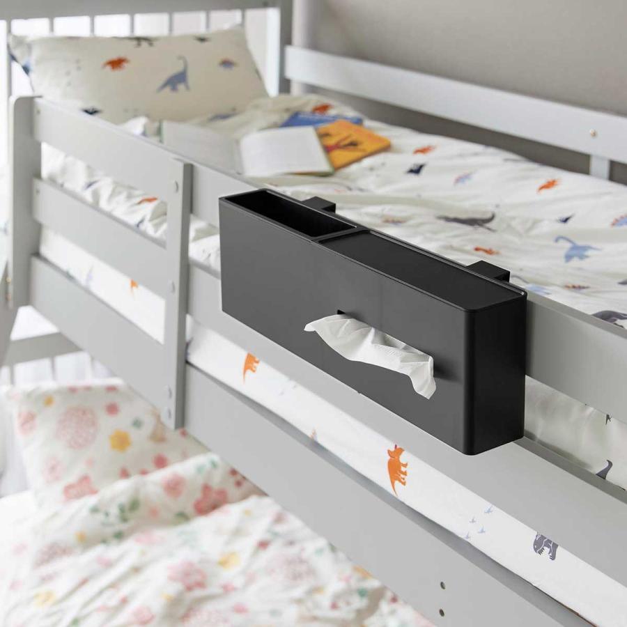 ティッシュケース tower タワー 引っ掛けティッシュケース＆ダストボックス 浮かせて設置 ティッシュカバー 山崎実業 正規品 1459 ブラック | tower