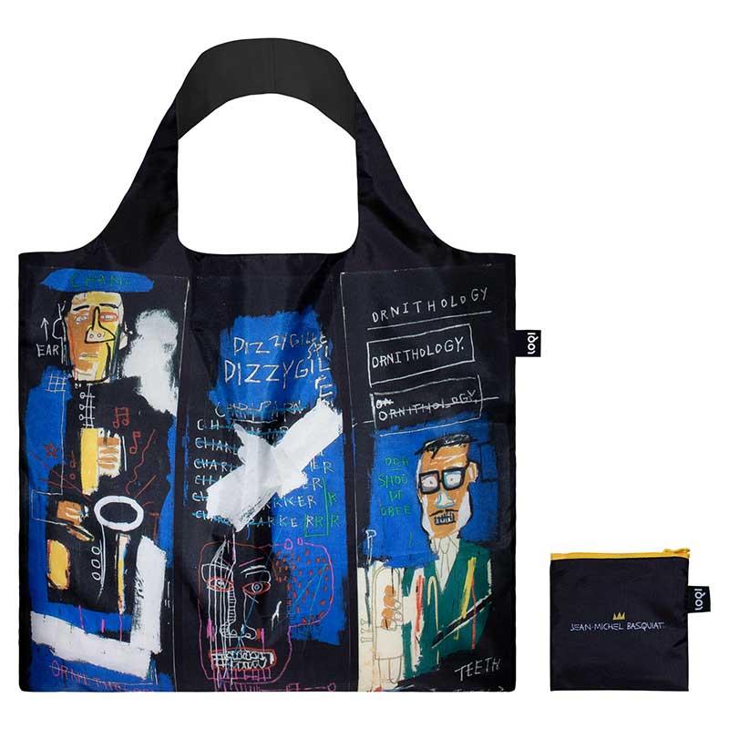 折りたたみトート エコバッグ LOQI ローキー Recycled Bag 正規品 Jean-Michel Basquiat ジャン-ミッシェル・バスキア/ホーン プレイヤーズ | LOQI | 02